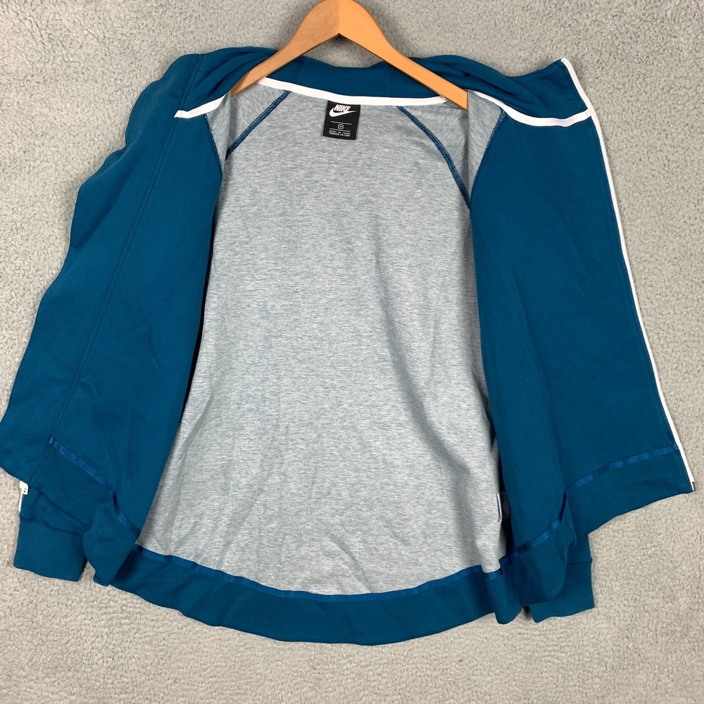 Nike Tech Fleece Hoodie Women's 1X Blue Force Cape Asymmetrical Zip AQ9427-474 - Picture 4 of 12